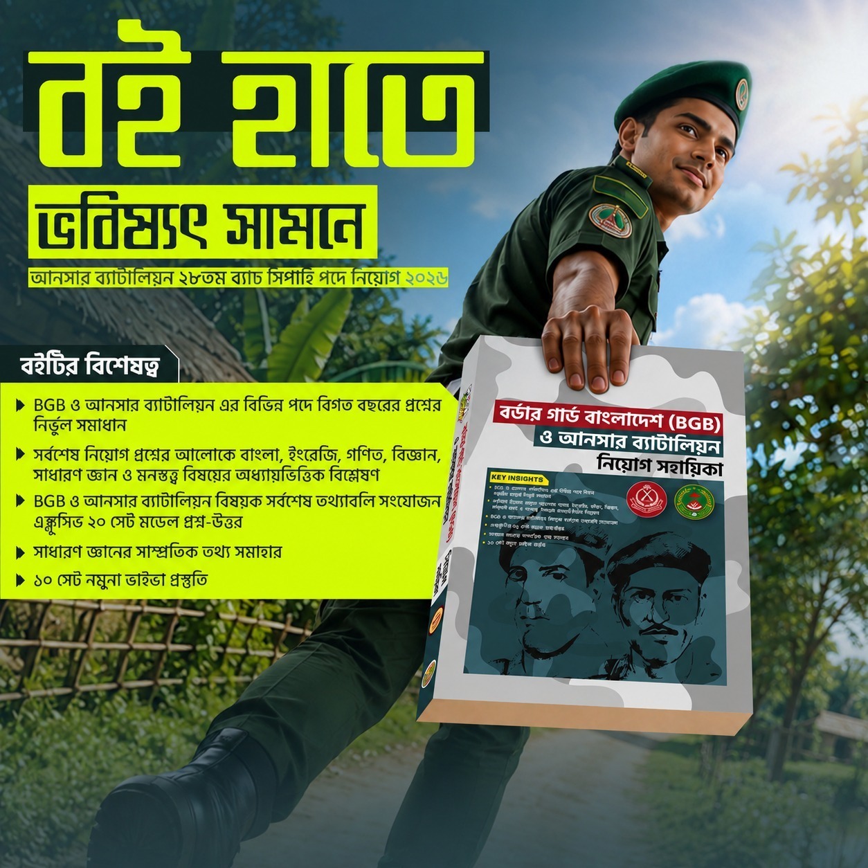 বিজিবি ও আনসার ব্যাটালিয়ন নিয়োগ পরীক্ষা
